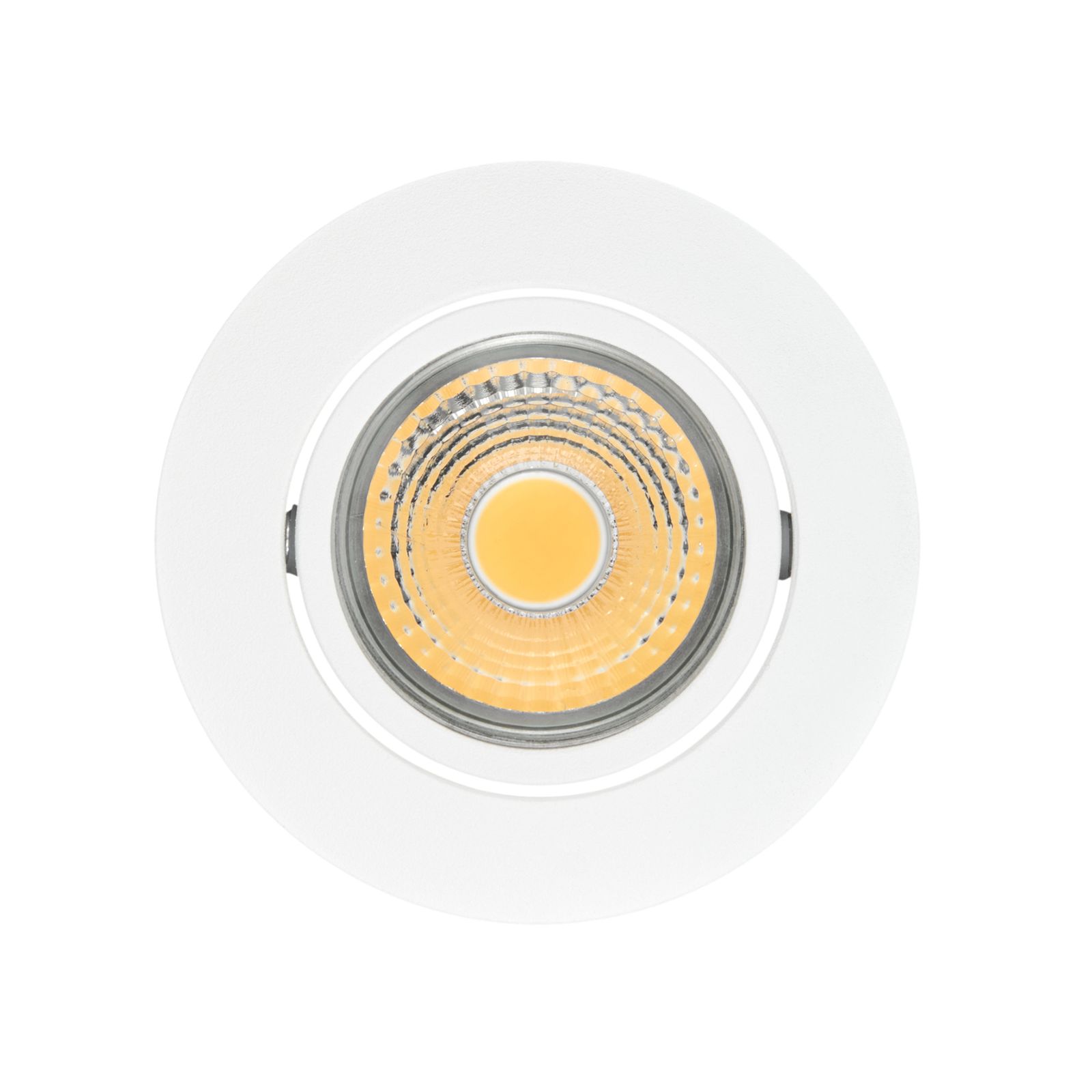 LED-Einbaustrahler 8W 3000K 570lm Konv ws mt 1LED Alu IP40 RF:hochglänzend