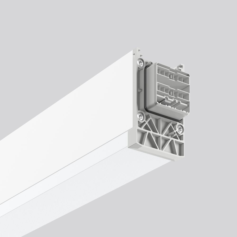 LED-Geräteträger 84W LINEDO 3000K 4LEDs 11400lm elektr.Trafo IP54 ws