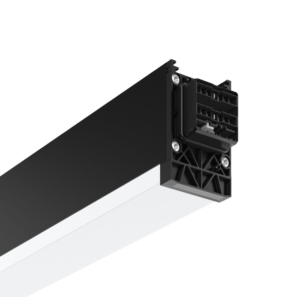 LED-Geräteträger 60W LINEDO 4000K 8800lm 4LEDs elektr.Trafo IP54 sw Dimmung DALI