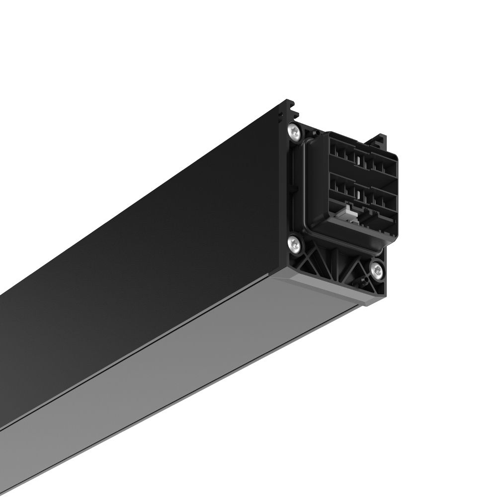 Tragschiene Lichtband 4-l LINEDO 5x2,5qmm IP54 sw 4-längig L=4547,5mm