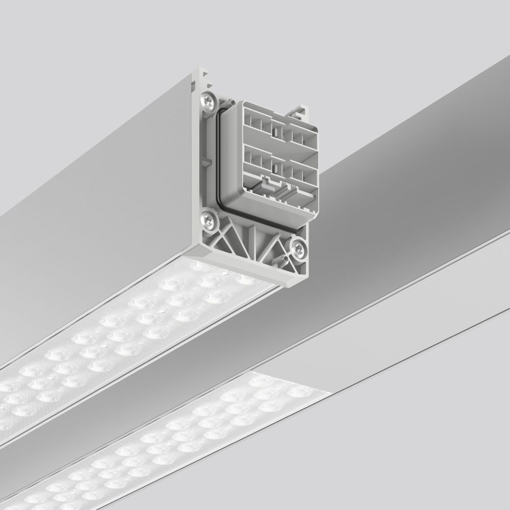 LED-Geräteträger 137W LINEDO 3000K 4LEDs 19800lm elektr.Trafo IP54 al