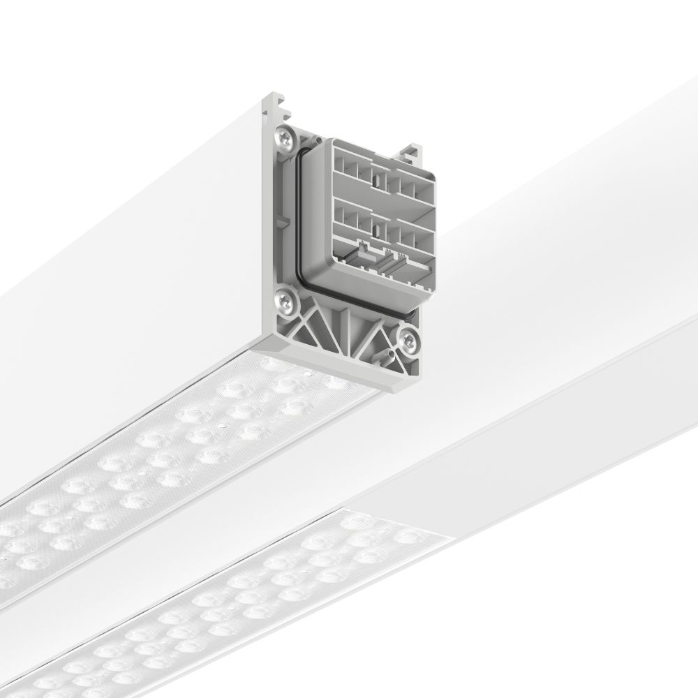 LED-Geräteträger 32W LINEDO 4000K 4950lm 2LEDs elektr.Trafo IP54 ws 58x4547x76mm