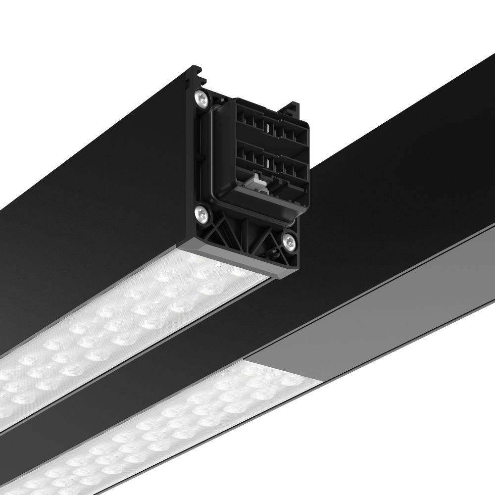 LED-Geräteträger 40W LINEDO 4000K 6800lm 4LEDs elektr.Trafo IP54 sw 58x4547x76mm