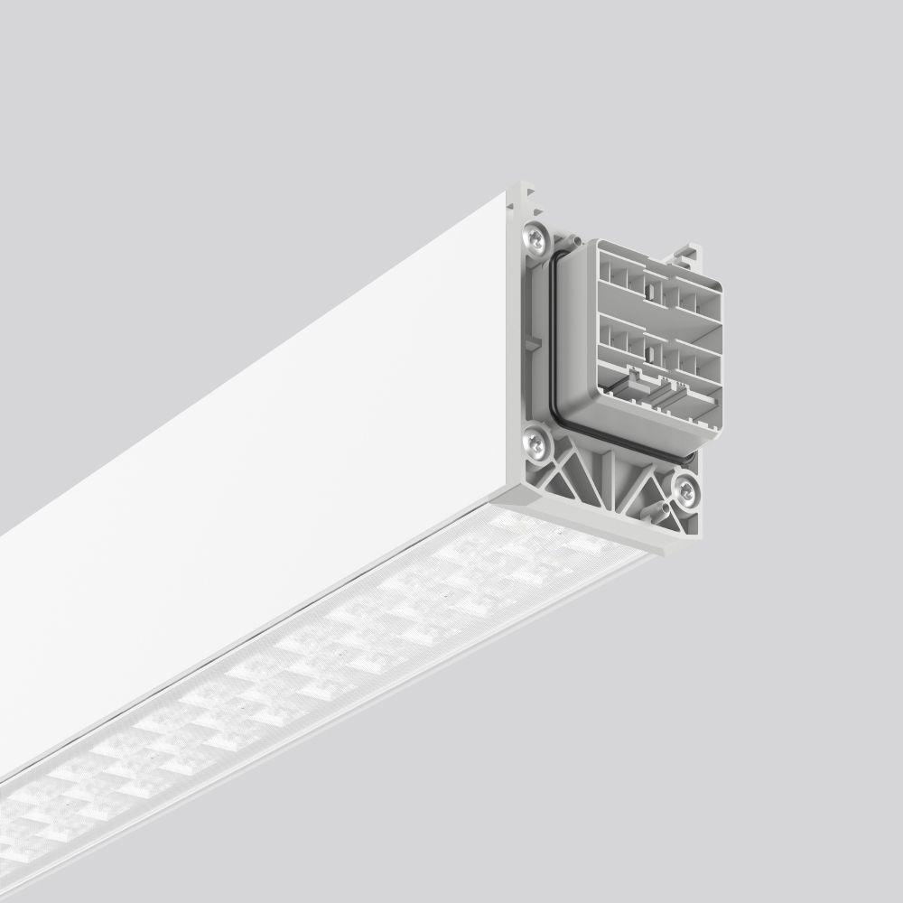 LED-Geräteträger 81W LINEDO 3000K 8LEDs 12000lm elektr.Trafo IP54 ws