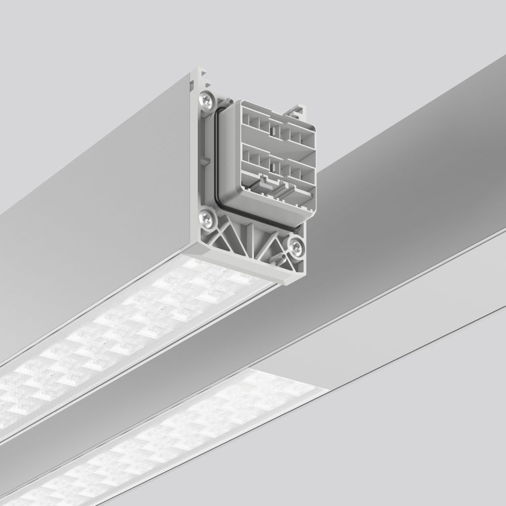 LED-Geräteträger 55W LINEDO 5000K 7650lm 2LEDs elektr.Trafo IP54 al 58x4547x76mm