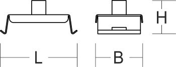 Befestigungsset LINEDO L33,2mm B54mm ST farblos