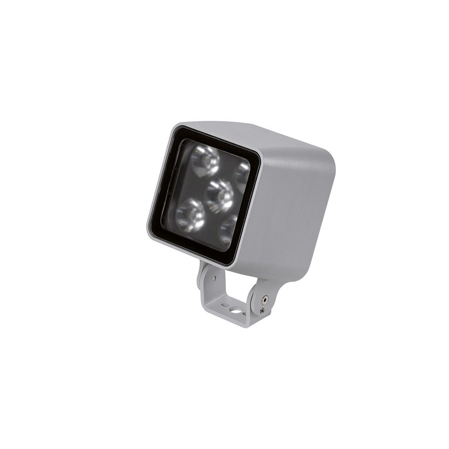 LED-Wandstrahler 27W Monoflood 2 3000K 1752lm Konv Dimmung DALI 5LEDs Alu IP65