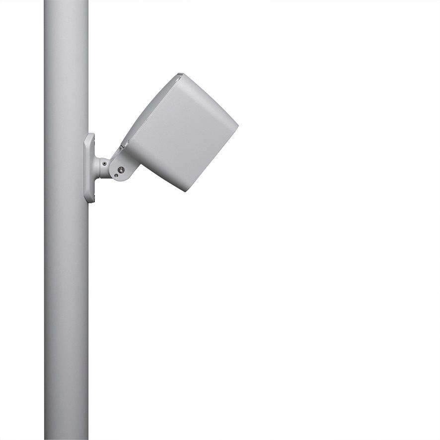 LED-Ansatzleuchte 27W Monoflood 2 3000K 2875lm si elektr.Trafo Alu Gl_tr IP65