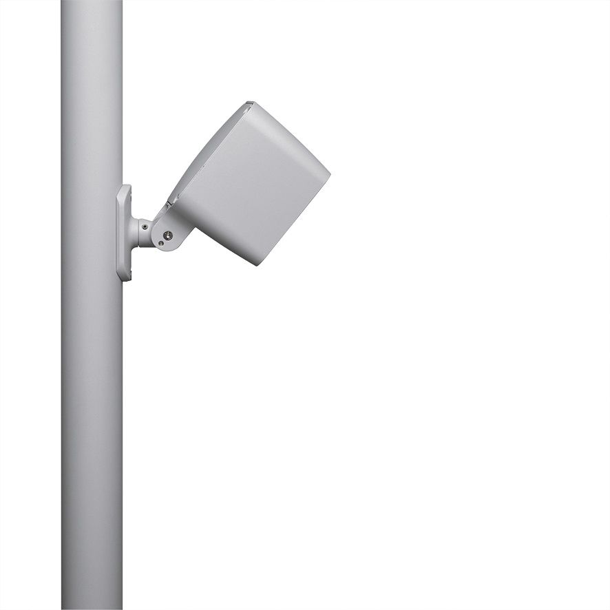 LED-Ansatzleuchte 27W Monoflood 2 3000K 1752lm elektr.Trafo Alu Gl_tr IP65