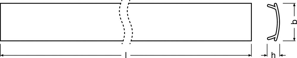 Abblendung ws sym direkt Kst 1000x15,2x4,7mm