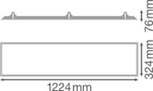 Einbaurahmen ws Alu L1224mm B324mm H76mm