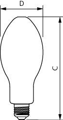 LED-Kugellampe E27 TrueForce Core 13W ws 3000K 2000lm mattiert 300° AC Ø75x180mm