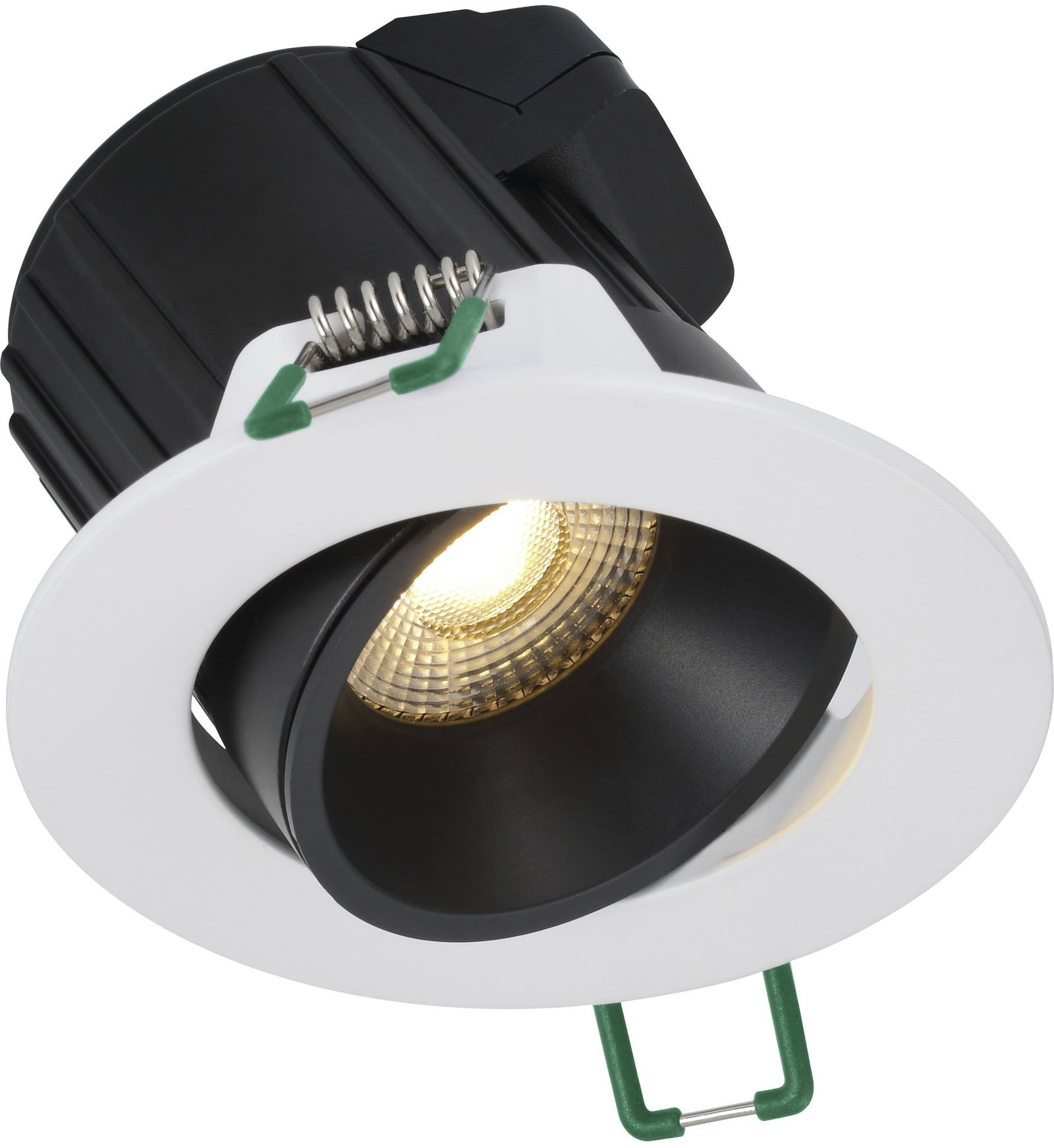 LED-Einbaustrahler 9W 3000K 740lm Konv ws mt 1LED Alu IP44 RF:hochglänzend