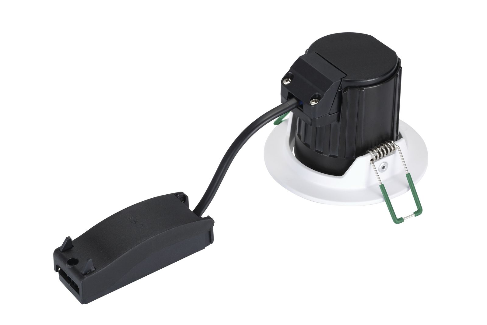 LED-Einbaustrahler 9W 3000K 740lm Konv ws mt 1LED Alu IP44 RF:hochglänzend