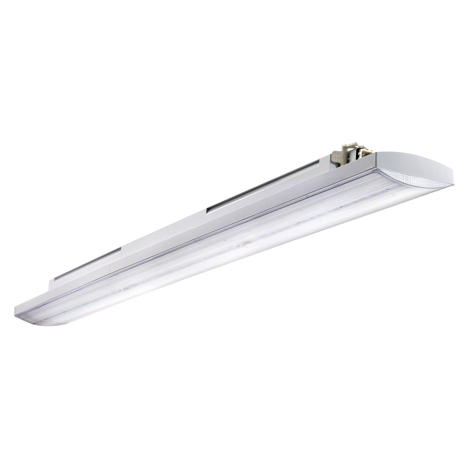 LED-Feuchtraumleuchte 63W 3000K 6900lm gr Konv Dimmung DALI IP66 1600x110x90mm