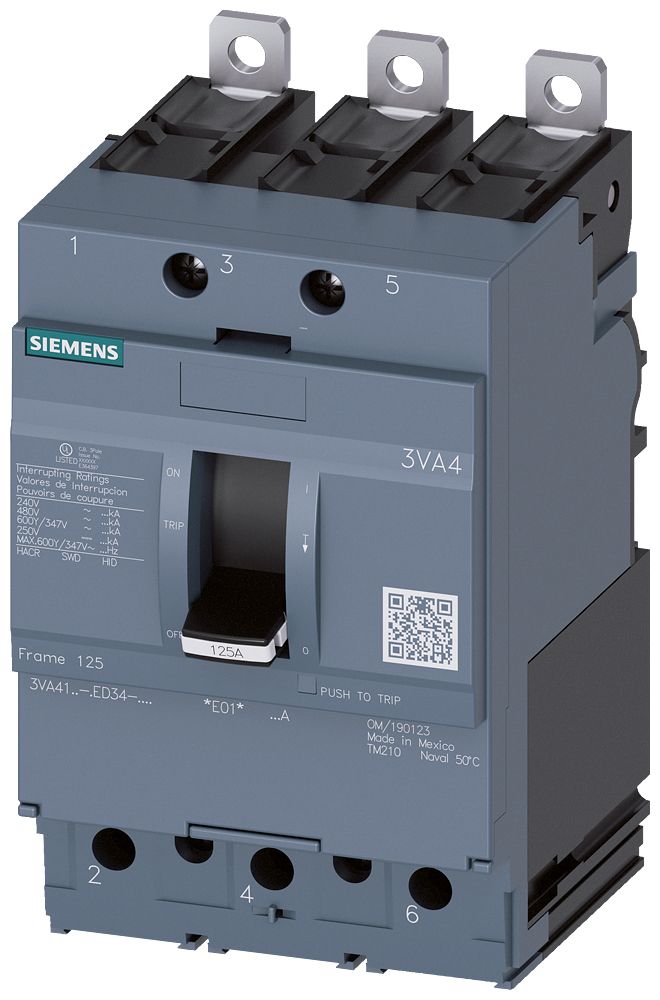 Leistungsschalter 60A 3p 60A/In IP40 Einb Festeinbau Schienen