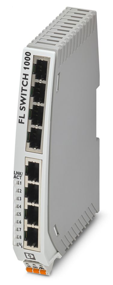 Switch Hutschiene 8x10/100/1000Mbps