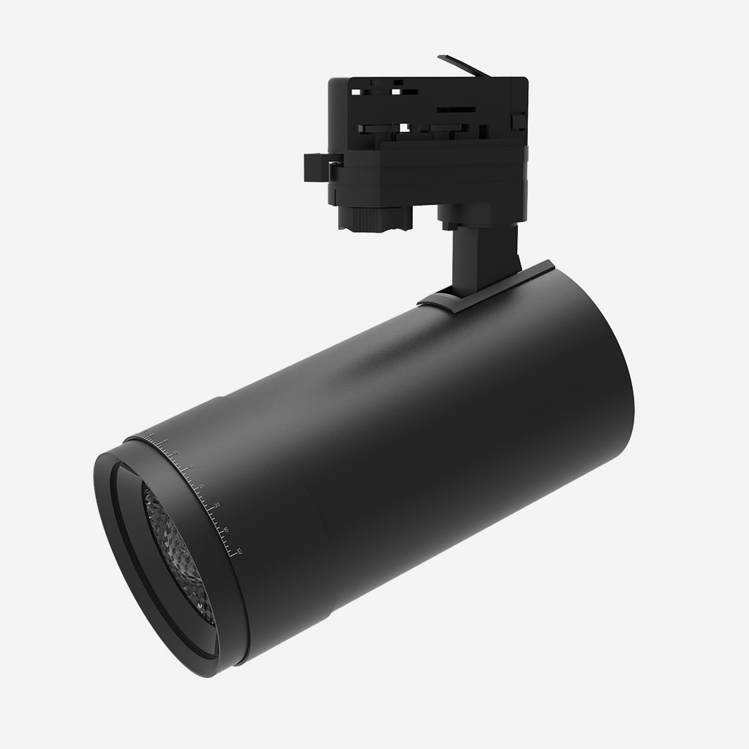 LED-Schienenstrahler 30W DLZO 3000K 1LED 2400lm Konv Alu IP20 sw mt 3Ph