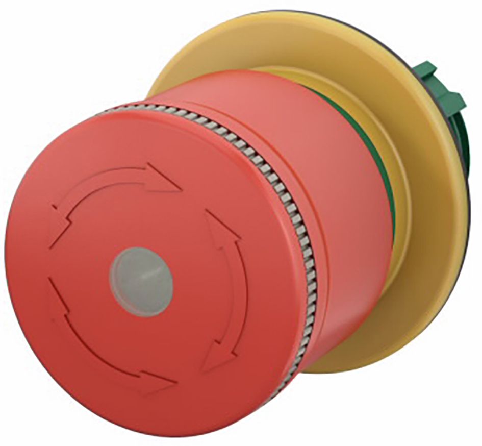Frontelement für Not-Aus Ø22,5mm rt rnd IP65 hoch Geeignet für Beleuchtung Zug