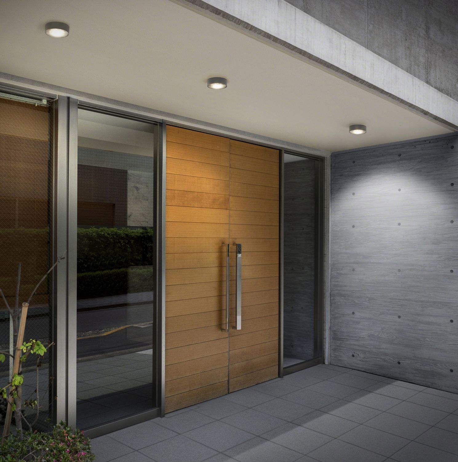 LED-Deckenanbauleuchte 6W 3000K 320lm ws Konv IP65 Ø110x40mm