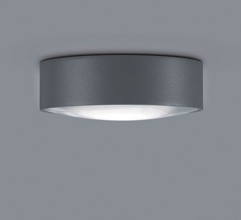 LED-Deckenanbauleuchte 6W 3000K 320lm graphit Konv IP65 Ø110x40mm
