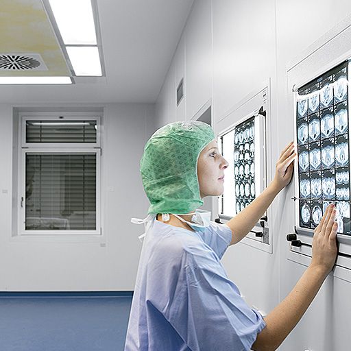 LED-Reinraumleuchte CLEAN II 61W 4000K 6680lm ws Konv Dimmung DALI IP65