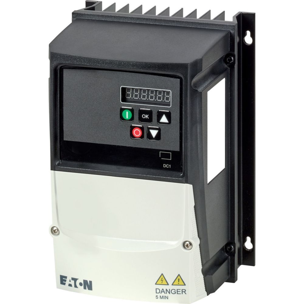 Frequenzumrichter lin=0,7 200-240V E1ph A3ph 500Hz 50/60Hz quad=0,75kW IP66 10%F