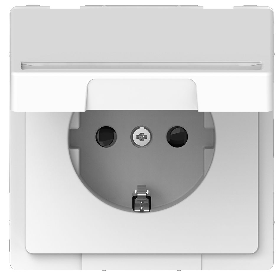 Steckdose 1f anth glz UP Klappd IP20