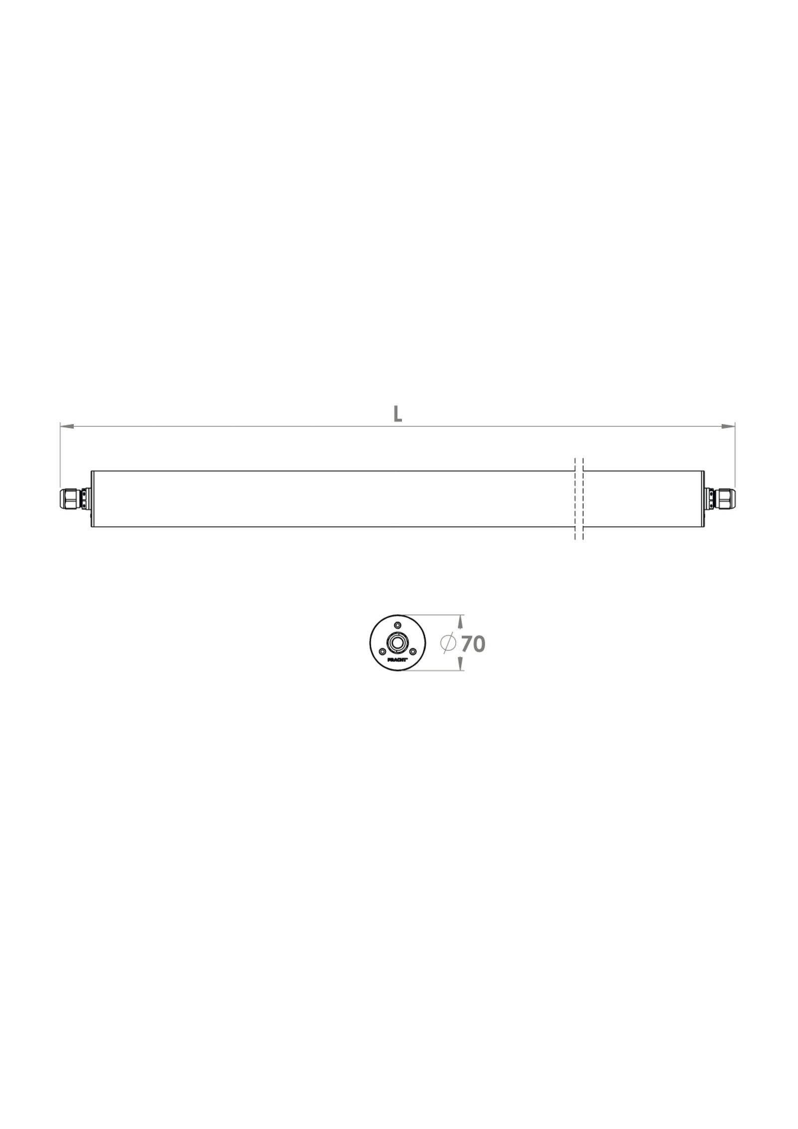 LED-Feuchtraumleuchte TUBIS-BL 24W 4000K 3800lm ws Konv IP69K 1629x81x80mm