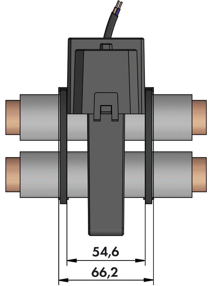 Kabelumbaustromwandler Kl=0,5 500A/1A 0,5VA m.Berührungss Schnappbef