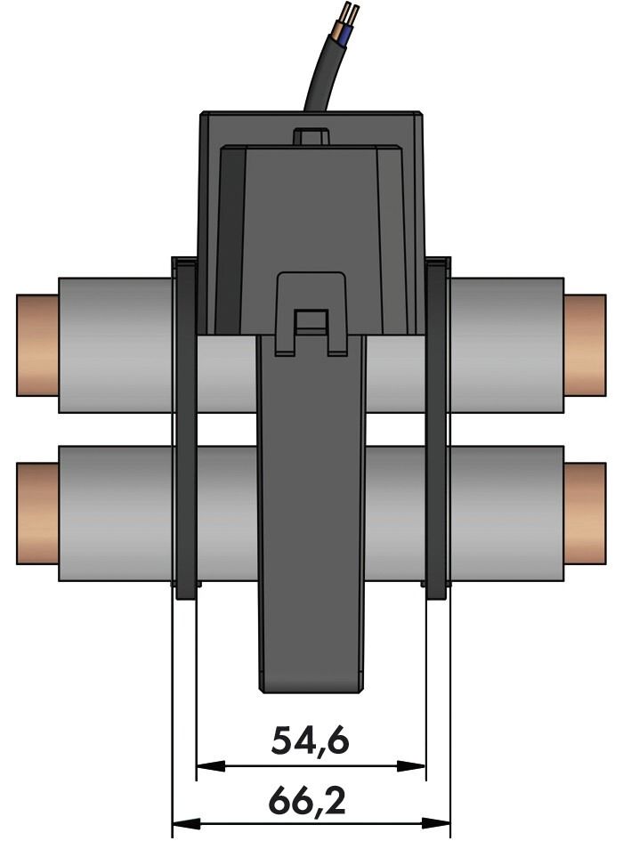 Kabelumbaustromwandler Kl=0,5 800A/1A 0,5VA m.Berührungss Schnappbef