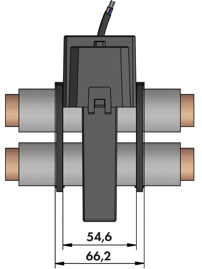 Kabelumbaustromwandler Kl=0,5 600A/1A 0,5VA m.Berührungss Schnappbef