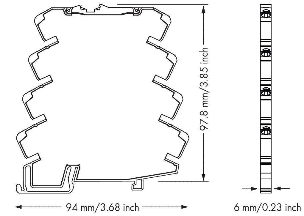 Strommessumformer 200Hz 4-20mA TS35 4 - 20 mA Hutschiene TH35