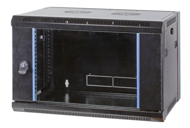 Netzwerkgehäuse ST 450mm 9HE vo 19Zoll 482,6mm(19) IP20 pulverbesch m.Festrahm