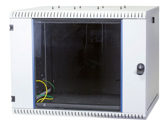 Netzwerkgehäuse ST 500mm 12HE vo 19Zoll 482,6mm(19) IP20 pulverbesch m.Festrahm
