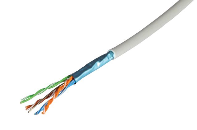 Patchkabel Cat5E 100m sw F/UTP AWG26