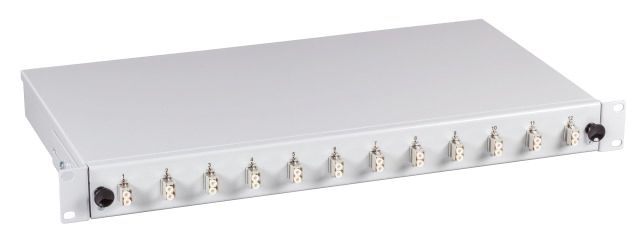 LWL-Patchpanel 24f LC-D 1HE OM2 max:24f 19Zoll