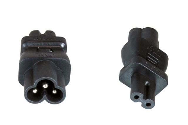Netzanschlussleitung 2,5A sw IP20 0-70°C Euro-Kupplung (CEE 7/16)