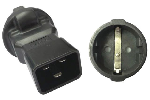 Netzanschlussleitung 16A sw IP20 0-70°C Gerätestecker (IEC 60320)
