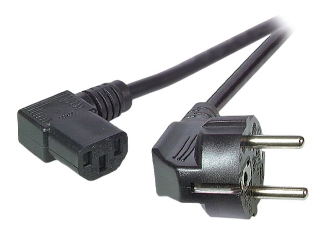 Netzanschlussleitung 3m 3x1qmm 10A sw 0-70°C 3-polige Buchse (AU)