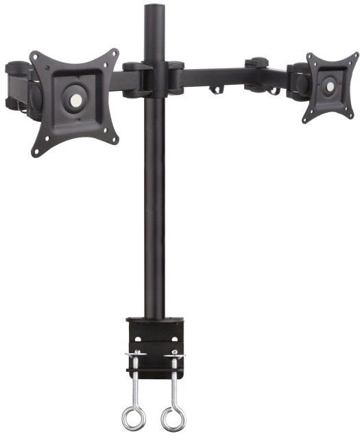 Schreibtischhalterung für 2 LCD TV LED TECHLY, 13"-27" diagonal mit Klemme