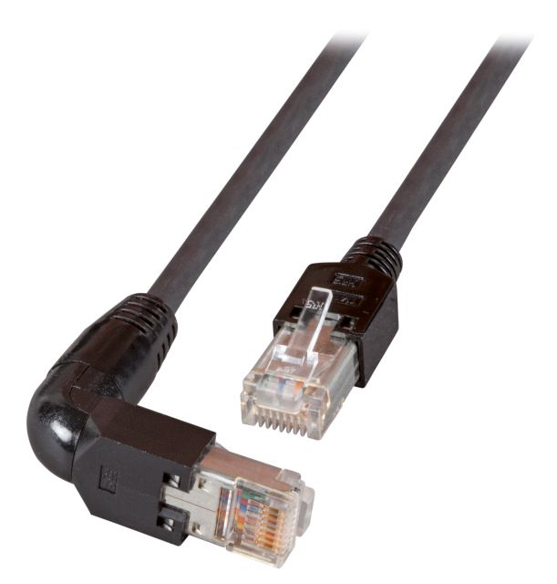 Patchkabel Cat5E 0,5m sw S/UTP RJ45 AWG26