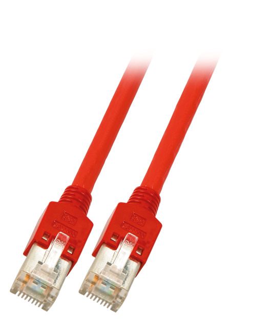 Patchkabel Cat5E 1,5m rt SF/UTP RJ45 cross AWG26