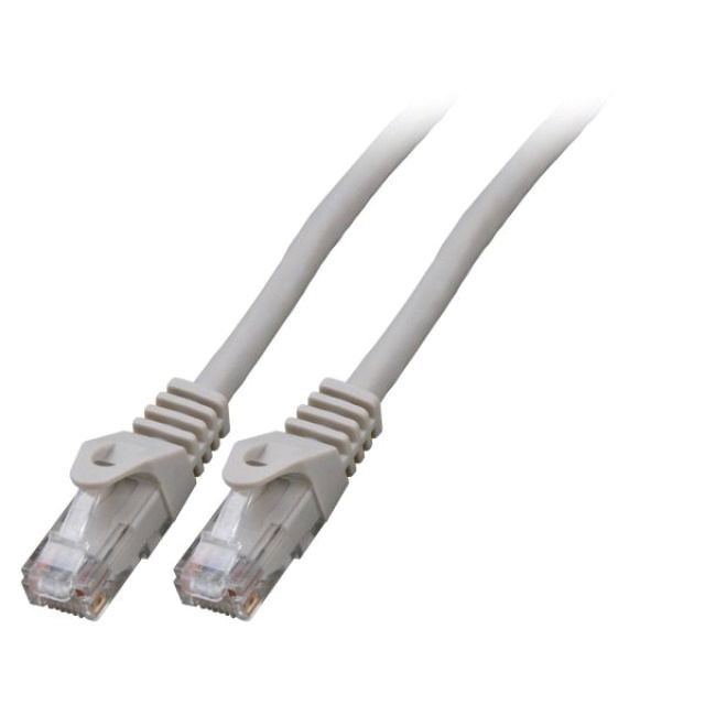 Patchkabel Cat6 10m gr U/UTP RJ45 AWG24