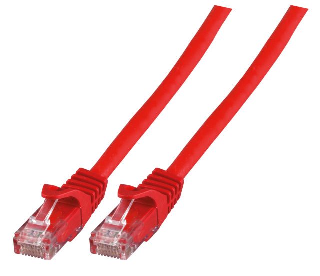 Patchkabel Cat5E 0,5m rt U/UTP RJ45 AWG24