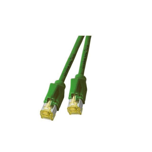 Patchkabel Cat6A 10m gn S/FTP RJ45 AWG27