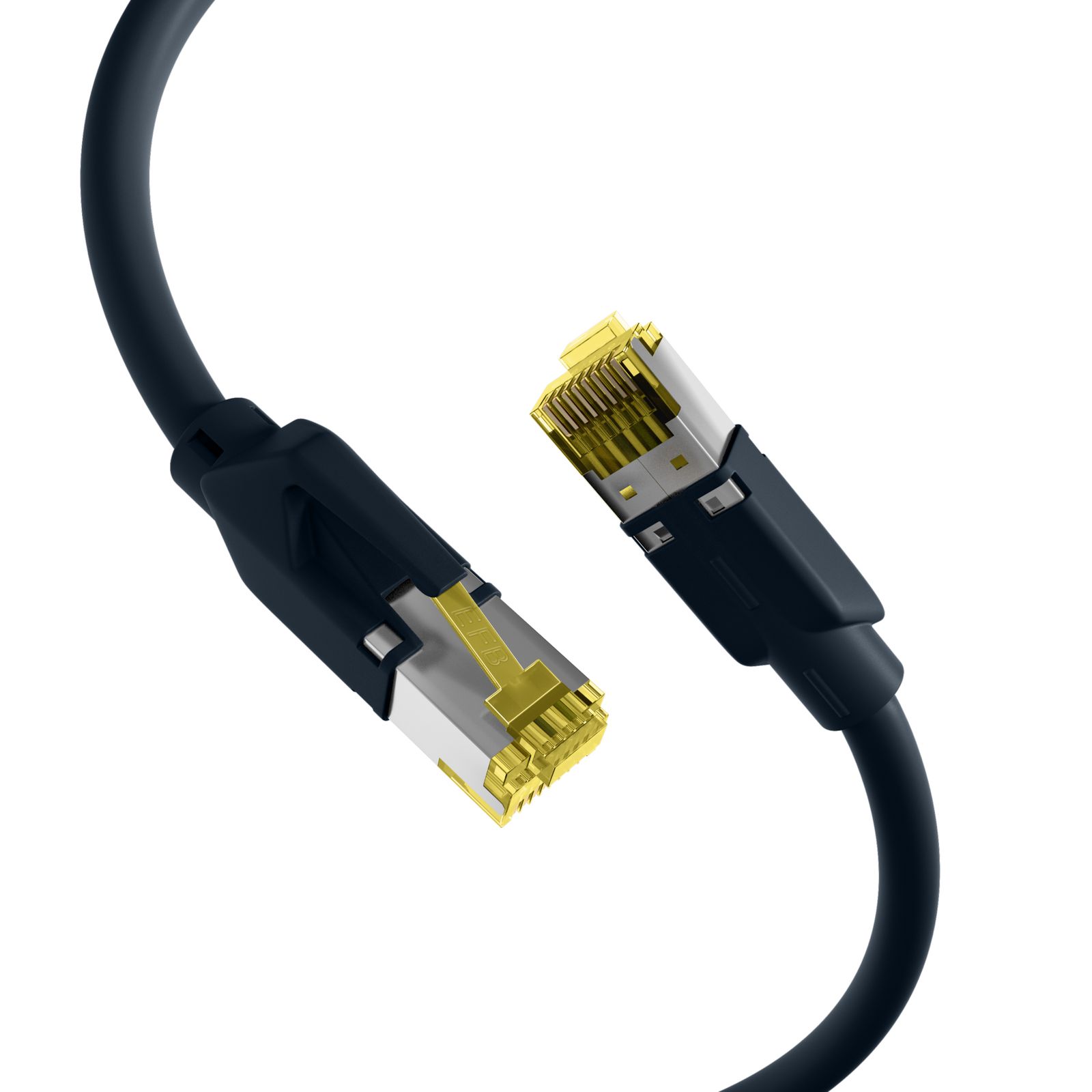 Patchkabel Cat6A 10m sw S/FTP RJ45 AWG27