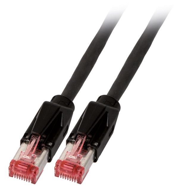 Patchkabel Cat6A 30m sw S/FTP RJ45 AWG26