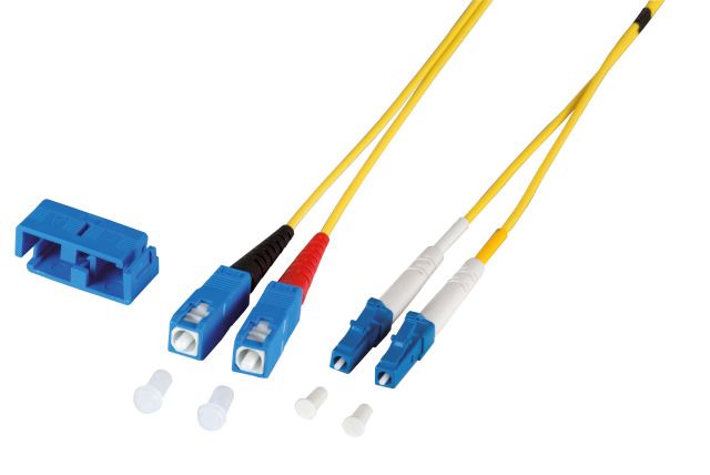 LWL-Patchkabel LC-D/SC-D SM OS2 3m ge