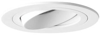 LED-Einbaustrahler 14W Konv ws mt IP20 RF:mt 1LED Alu Ø/EB82mm